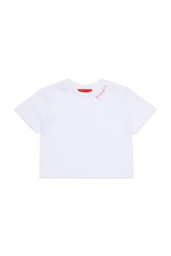 MAX&Co. t-shirt in cotone per bambini MAXT34F T-SHIRT sovrastampa bianco MX0334.MX057