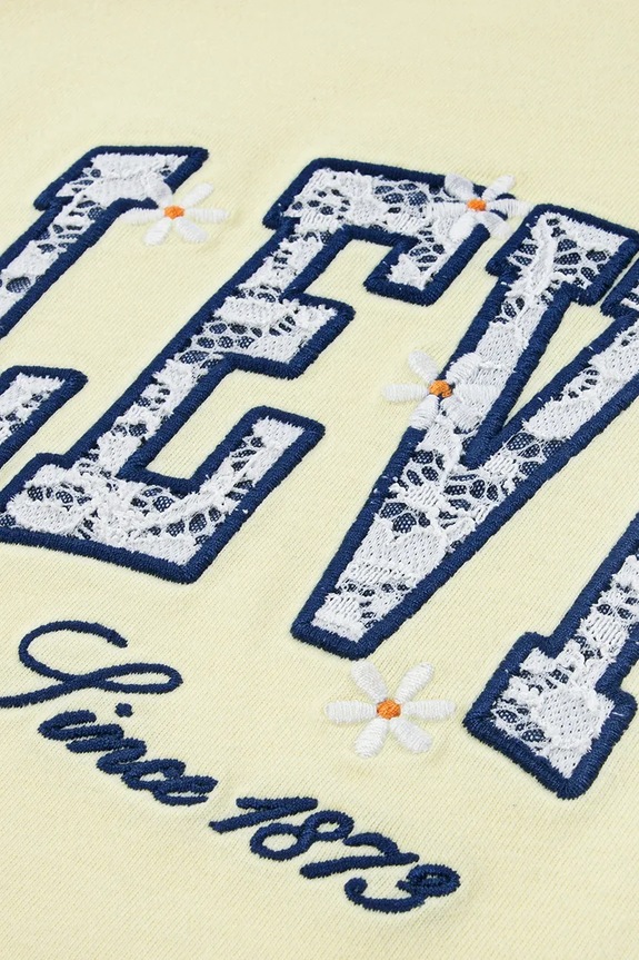 Levi's maglietta per bambini LEVIS CHAMBRAY APPLIQUE TO giallo 3EP571