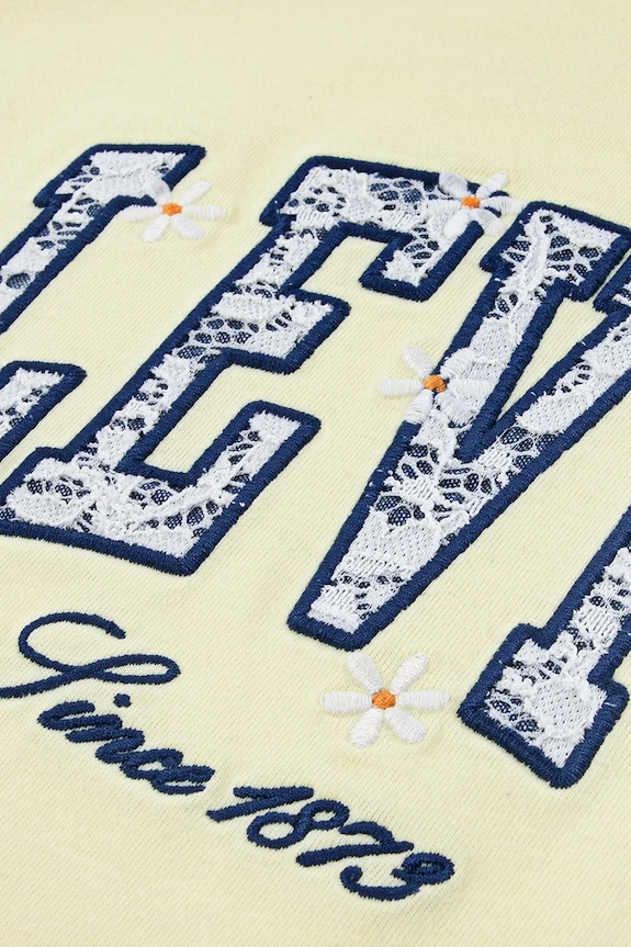 Levi's maglietta per bambini LEVIS CHAMBRAY APPLIQUE TO giallo 3EP571