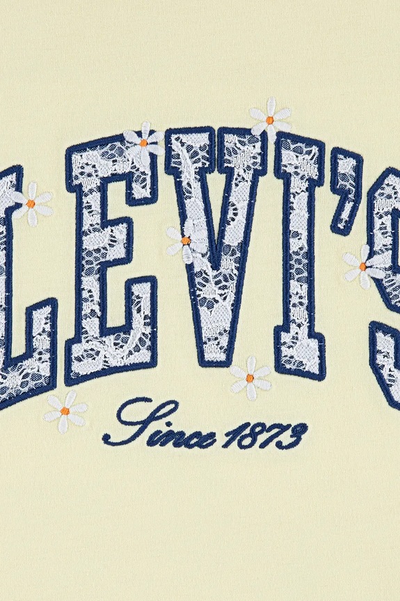 Dětské tričko Levi's LEVIS CHAMBRAY APPLIQUE TO žlutá 4EP571