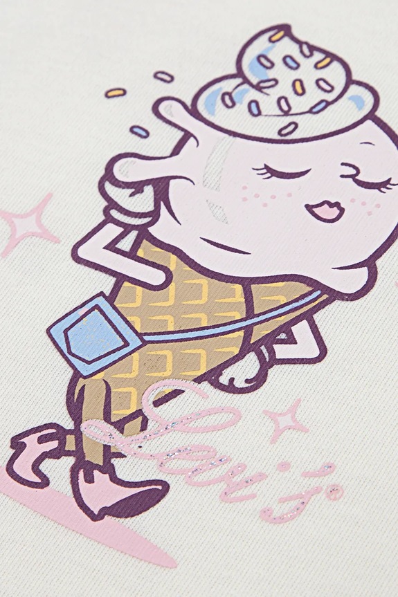 Otroška kratka majica Levi's JUST CHILLING OVERSIZED SS 3EP746 bela