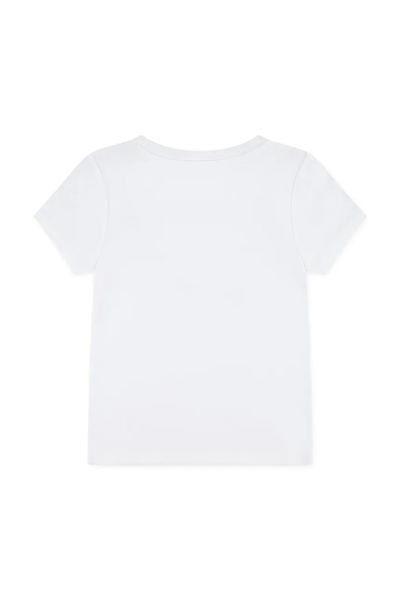 BIMBA Levi's maglietta per bambini RIB MEET AND GREET JAM TEE 3EP780 bianco