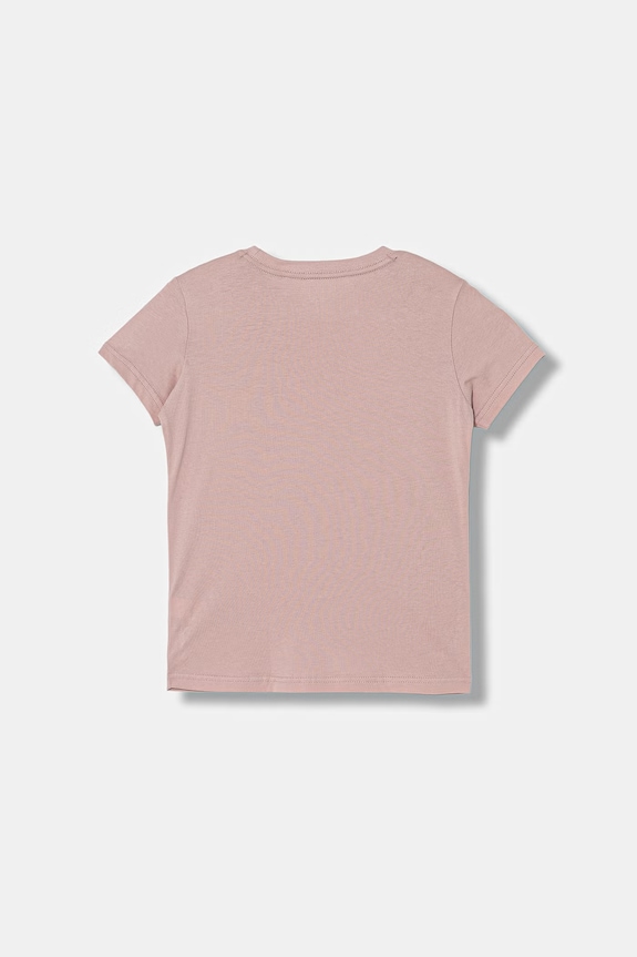 Dievča Tommy Hilfiger basic tričko detské bavlnené 2-pak UG0UG00307.PPY2 ružová