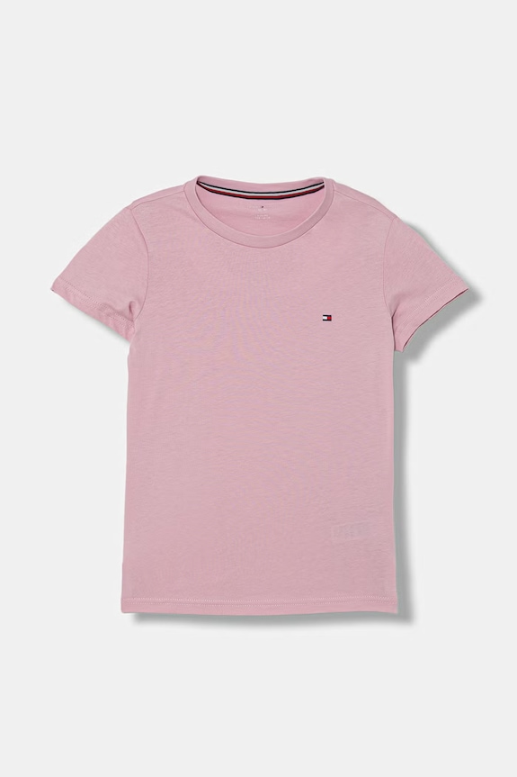 Tommy Hilfiger T-shirt basic dziecięcy bawełniany 2-pack UG0UG00307.PPY2 różowy SS26