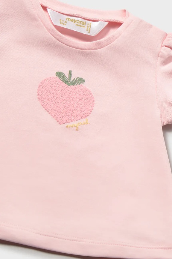Fete Mayoral Newborn tricou bebe 1076.2R.Newborn.PPY2 roz