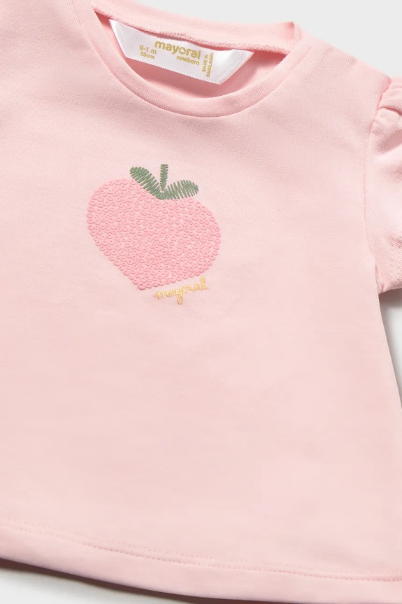 Fete Mayoral Newborn tricou bebe 1076.2R.Newborn.PPY2 roz