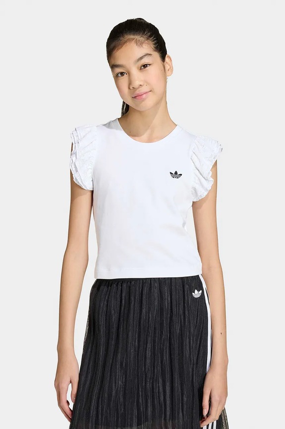 adidas Originals majica za djecu s pamukom bijela KC6771