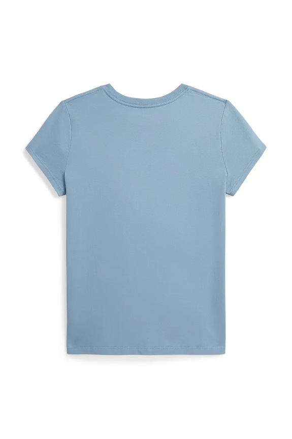 Παιδικό βαμβακερό μπλουζάκι Polo Ralph Lauren 313833549500 μπλε SS26