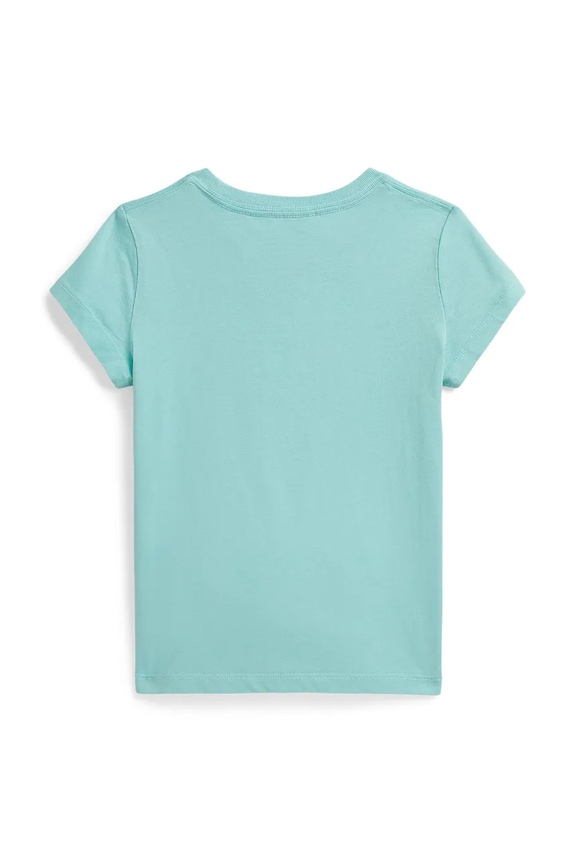 Polo Ralph Lauren T-shirt dziecięcy bawełniany 312B22529001 turkusowy SS26