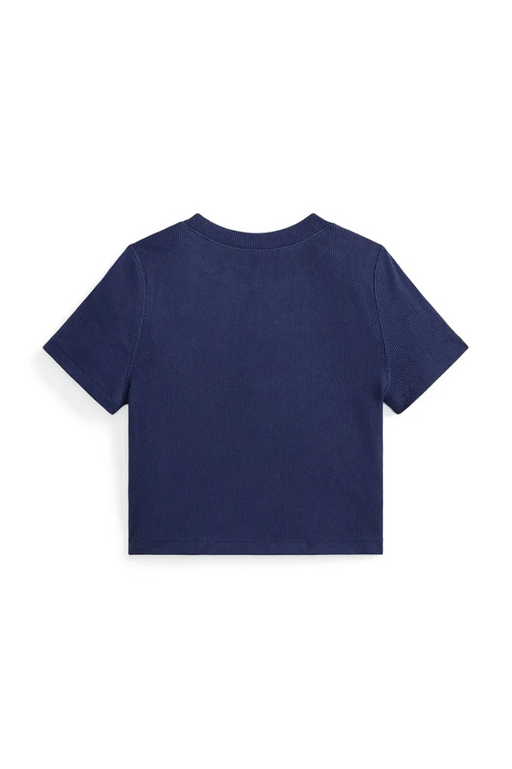Polo Ralph Lauren t-shirt bawełniany dziecięcy 313A96144004 granatowy SS26