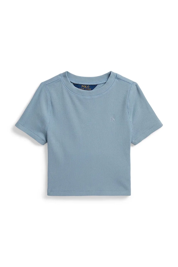 Παιδικό βαμβακερό μπλουζάκι Polo Ralph Lauren βαμβάκι μπλε 313A96144007