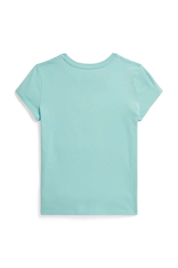 Polo Ralph Lauren T-shirt dziecięcy bawełniany 313B22529001 turkusowy SS26