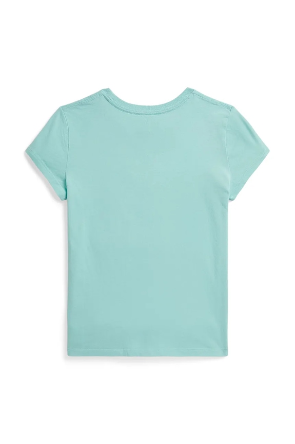 Polo Ralph Lauren T-shirt dziecięcy bawełniany 313B22529001 turkusowy SS26