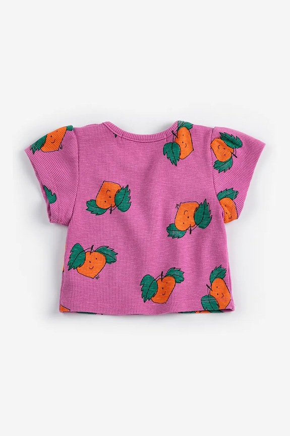 Bobo Choses t-shirt niemowlęcy Tangerine 126AB022 różowy SS26
