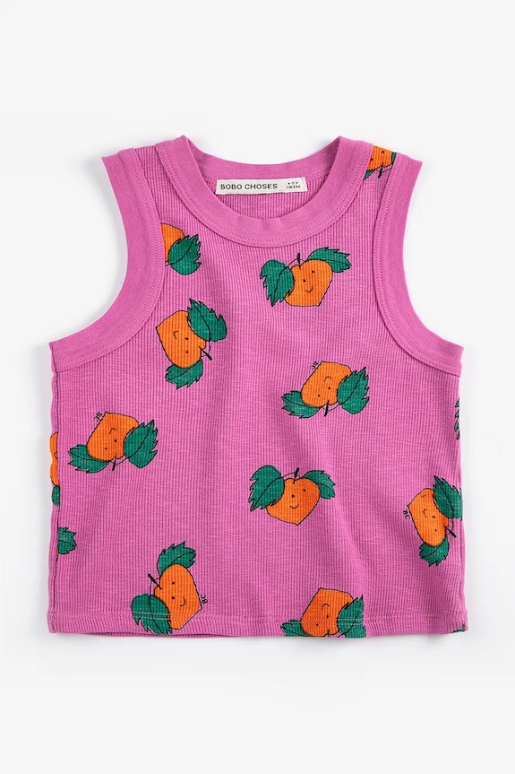 Bobo Choses top dziecięcy Tangerine 126AC028 różowy SS26