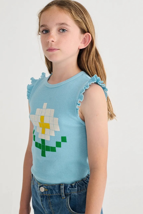 Bobo Choses top din bumbac pentru copii Pixel Daisy 126AC029