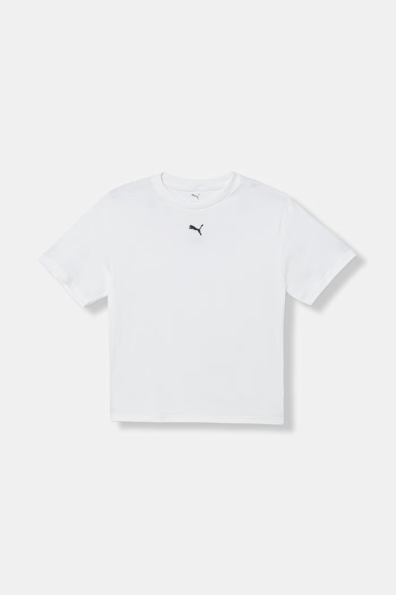 Puma tricou de bumbac pentru copii ESS imprimeu alb 685131.PPY2