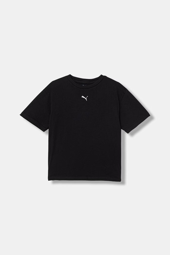 Puma t-shirt bawełniany dziecięcy ESS bawełna czarny 685131.PPY2