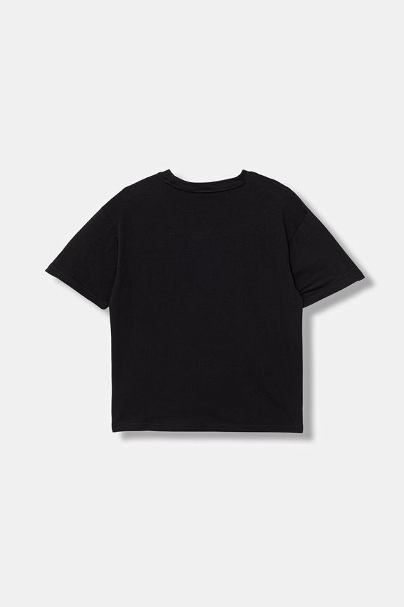 Puma t-shirt bawełniany dziecięcy ESS 685131.PPY2 czarny SS26