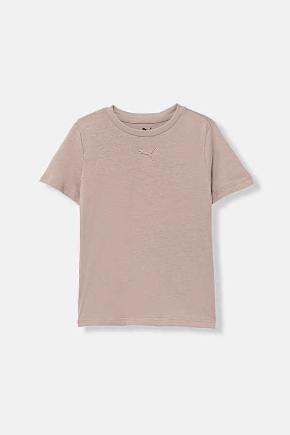 Puma t-shirt dziecięcy bawełniany ESS Centered Cat Logo różowy 692972.PPY2