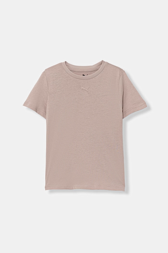 Puma t-shirt dziecięcy bawełniany ESS Centered Cat Logo różowy 692972.PPY2