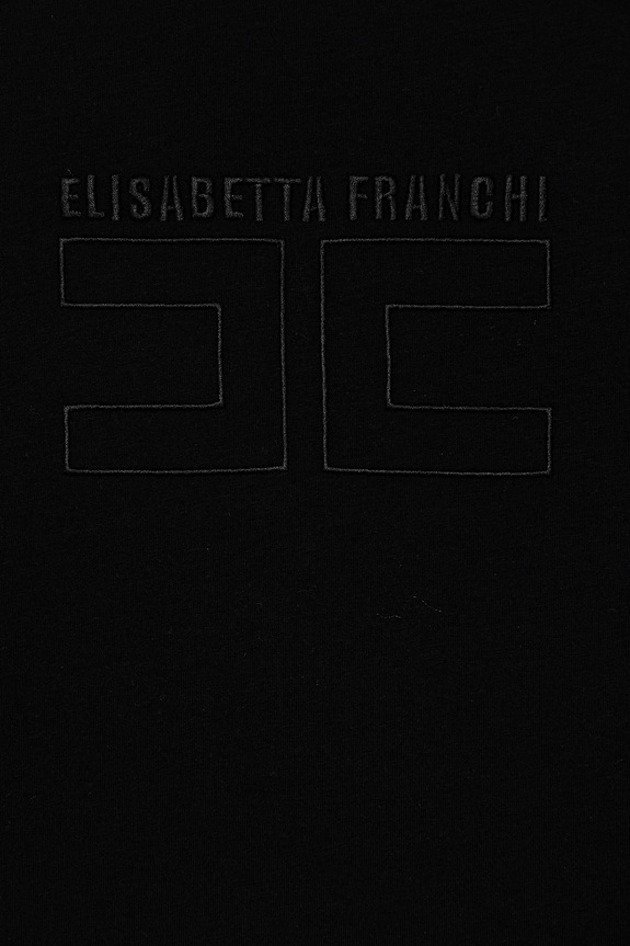 Dievča Detské tričko Elisabetta Franchi EFTS256.0.JE006.140.158 čierna