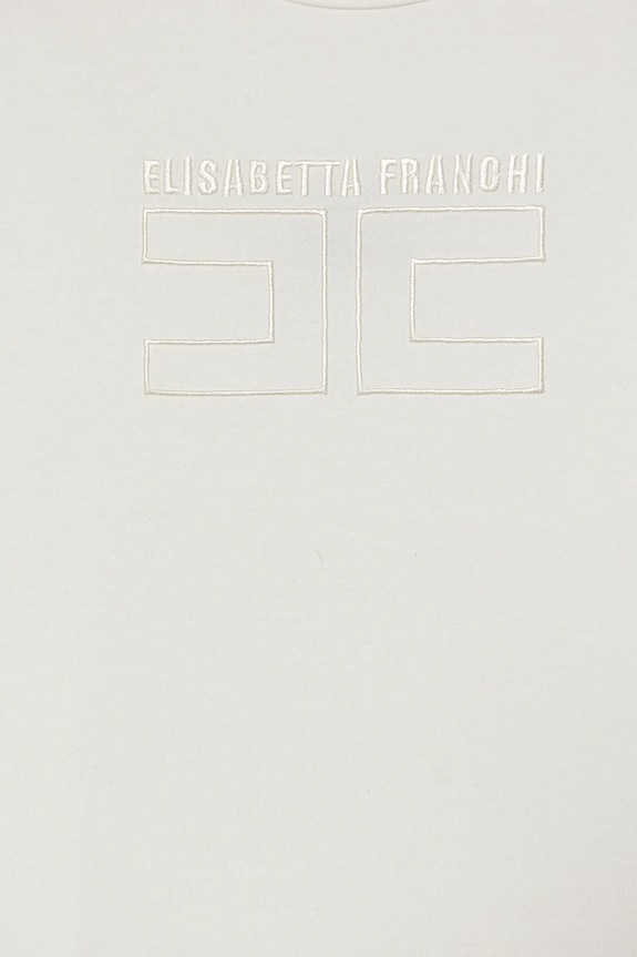 Dievča Detské tričko Elisabetta Franchi EFTS256.0.JE006.98.128 béžová
