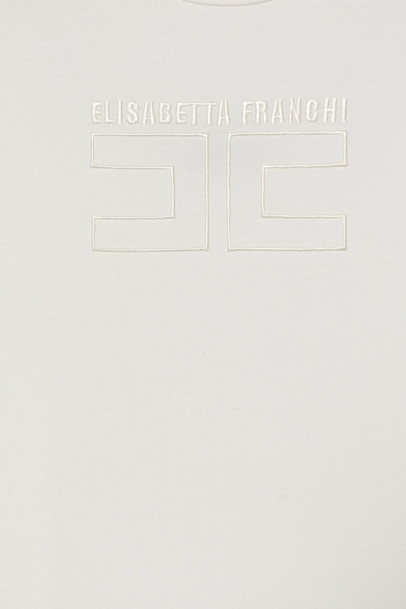 Dievča Detské tričko Elisabetta Franchi EFTS256.0.JE006.98.128 béžová