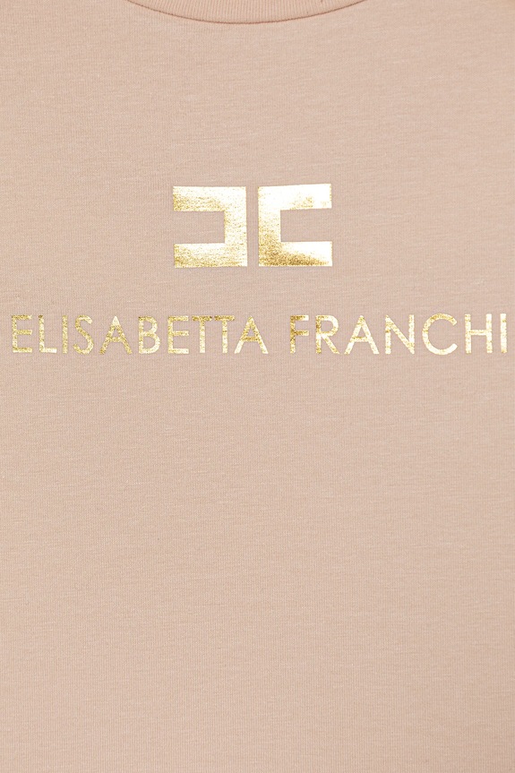 Dievča Detské tričko Elisabetta Franchi EFTS260.0.JE006.98.128 oranžová