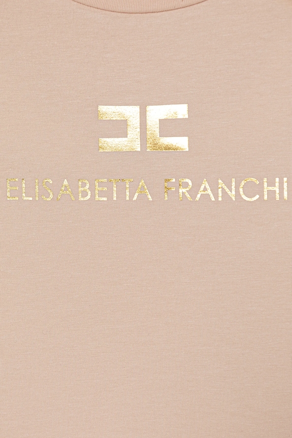 Dievča Detské tričko Elisabetta Franchi EFTS260.0.JE006.98.128 oranžová