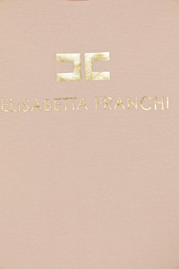 Dievča Detské tričko Elisabetta Franchi EFTS260.0.JE006.140.158 oranžová