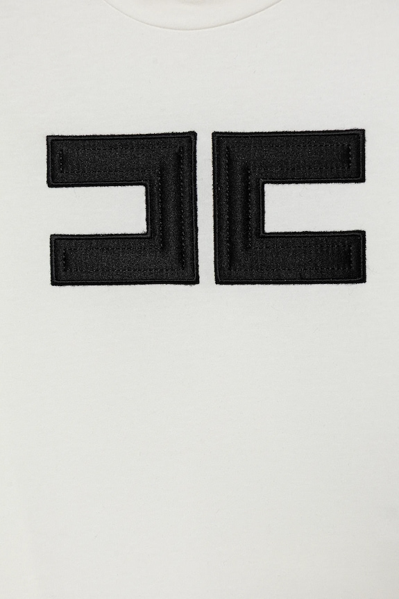 Dievča Detské tričko Elisabetta Franchi EFTS262.0.JE006.98.128 béžová