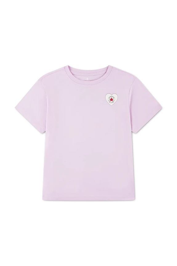 Converse t-shirt dziecięcy 3CJ604 różowy SS26