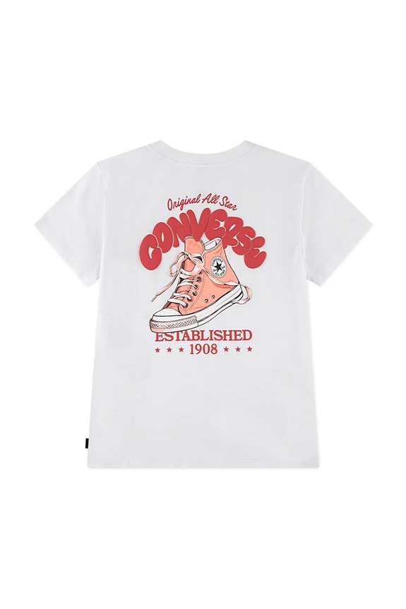 Dječja majica kratkih rukava Converse 4CJ021 bijela SS26