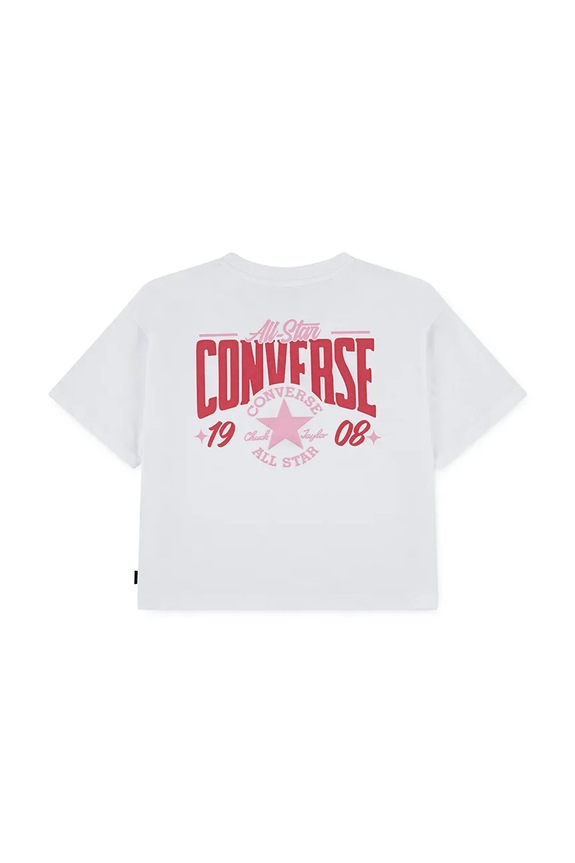 Dječja majica kratkih rukava Converse 4CJ064 bijela SS26
