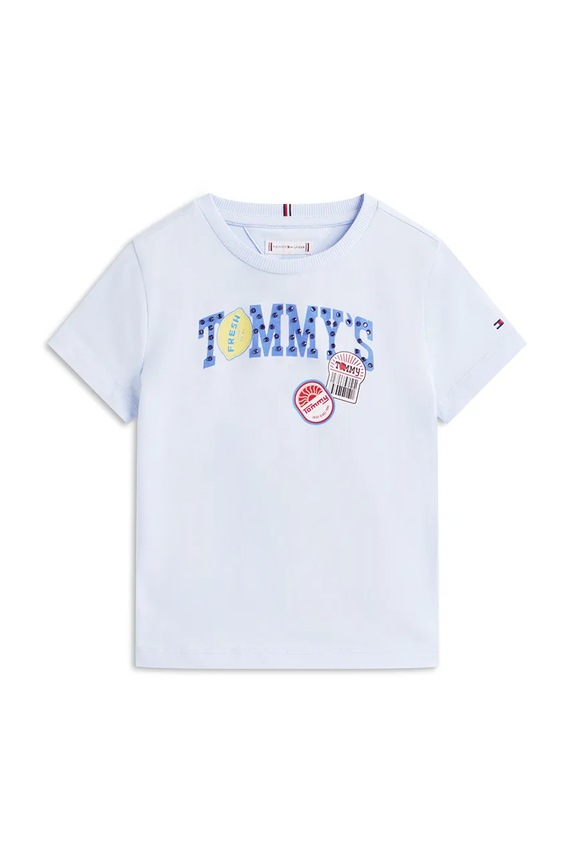 Tommy Hilfiger tričko detské bavlnené KG0KG09122.98.116.PPY2 modrá SS26