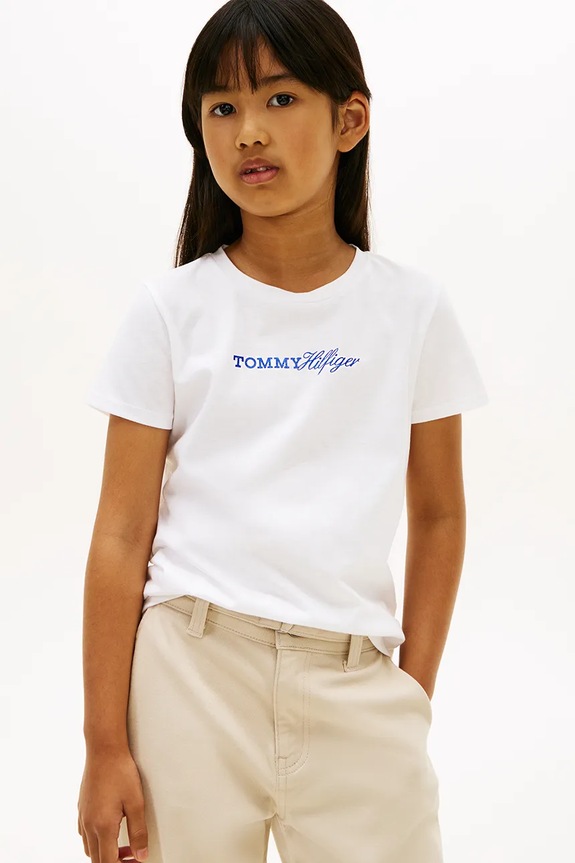 Tommy Hilfiger basic majica kratkih rukava za djecu bijela KG0KG09123.128.176.PPY2