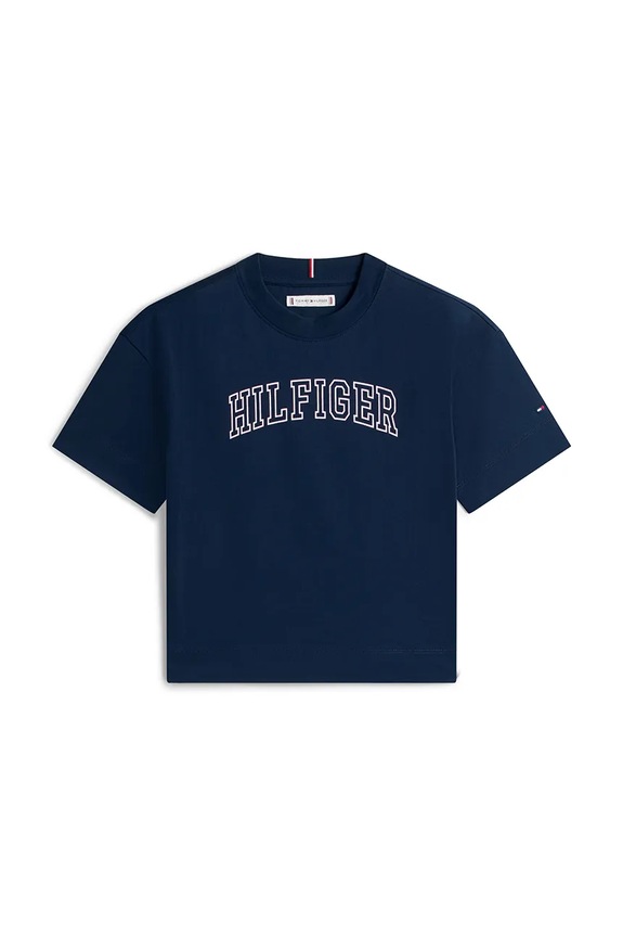 Tommy Hilfiger tričko detské bavlnené KG0KG09523.128.176.PPY2 tmavomodrá SS26