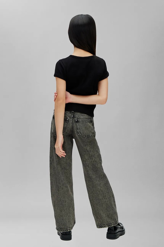 Calvin Klein Jeans t-shirt παιδικό βαμβακερό μαύρο LVCKSJB11G.128.176.PPY2