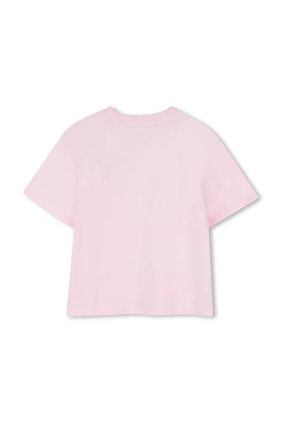 Dziewczynka Marc Jacobs t-shirt bawełniany dziecięcy W60746.102.108 różowy
