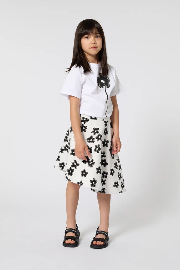 Marc Jacobs t-shirt bawełniany dziecięcy nadruk biały W60735.102.108