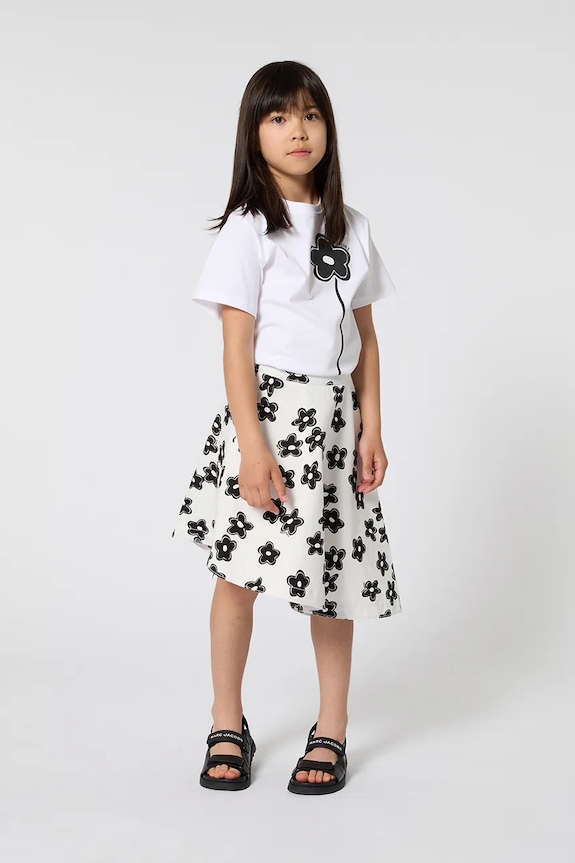 Marc Jacobs t-shirt bawełniany dziecięcy nadruk biały W60735.102.108