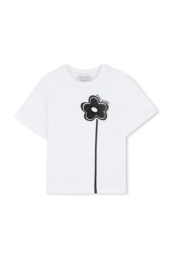 Marc Jacobs t-shirt bawełniany dziecięcy W60735.102.108 biały SS26