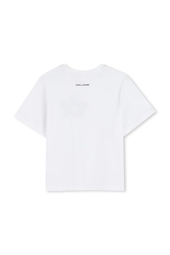 Dziewczynka Marc Jacobs t-shirt bawełniany dziecięcy W60735.102.108 biały