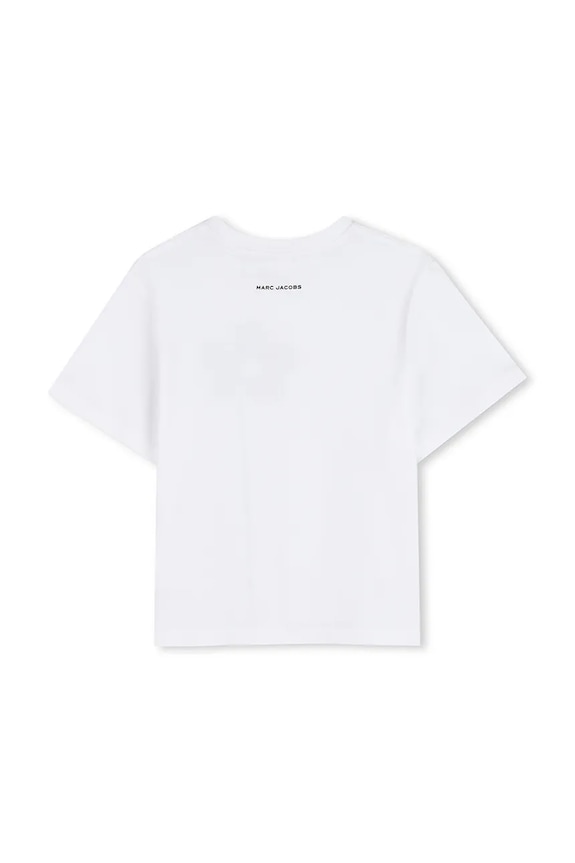 Dziewczynka Marc Jacobs t-shirt bawełniany dziecięcy W60735.114.150 biały