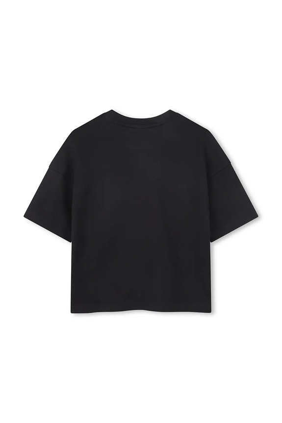 Dziewczynka HUGO t-shirt bawełniany dziecięcy G01052.114.150 czarny