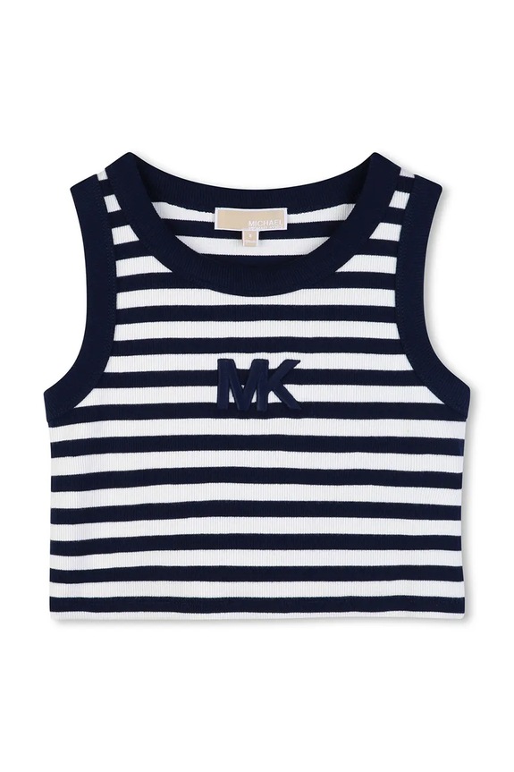 Michael Kors top detský bavlnený R30609.156 tmavomodrá SS26