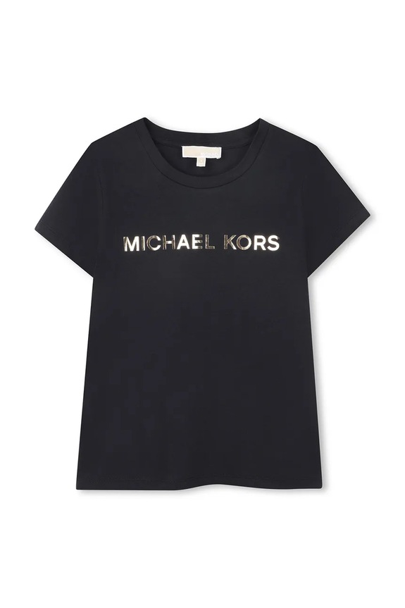 Dječja majica kratkih rukava Michael Kors s elastinom crna R30603.86.108