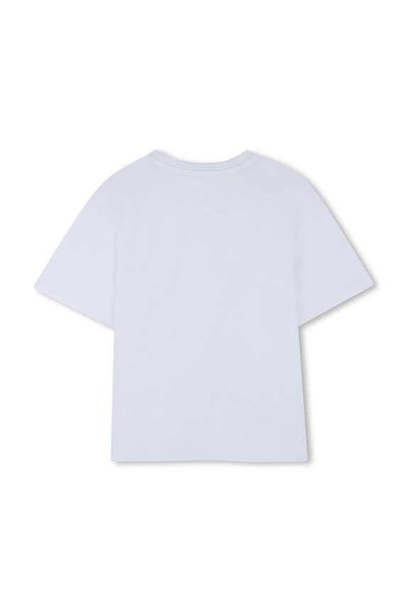 Παιδικό βαμβακερό μπλουζάκι Kenzo Kids K61804.114.150 μπλε SS26