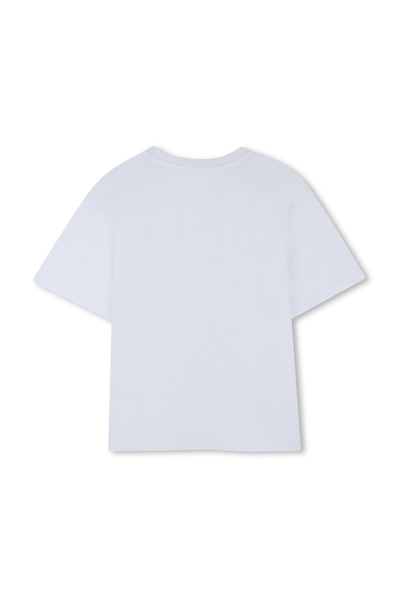 Παιδικό βαμβακερό μπλουζάκι Kenzo Kids K61804.114.150 μπλε SS26